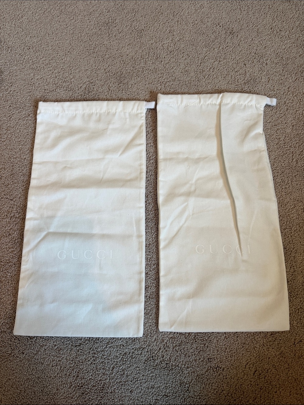 Gucci dust bags set of 2